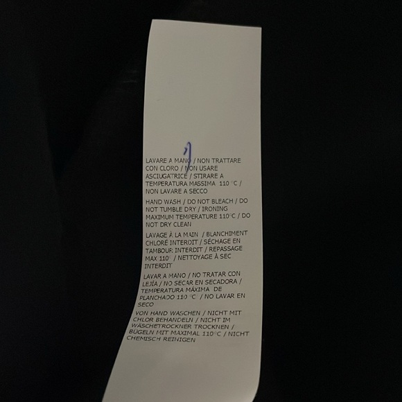 Imperial Mini Dress Long Sleeve Feather trim Black Size Small T-Shirt Italy - Picture 11 of 13